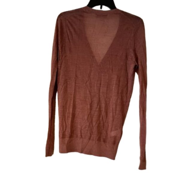 Loft Dark Mauve Long Sheer Cardigan - Medium - Picture 2 of 5